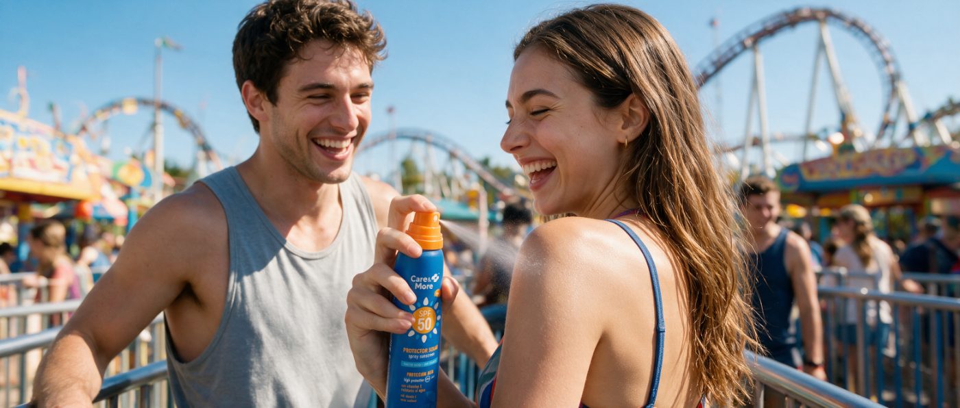 Spray-on protection at the amusement park